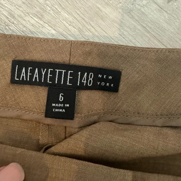 Lafayette 148 Trouser Pants Menswear Fit Straight Leg Wool Career NWT 6 *READ - Picture 12 of 14